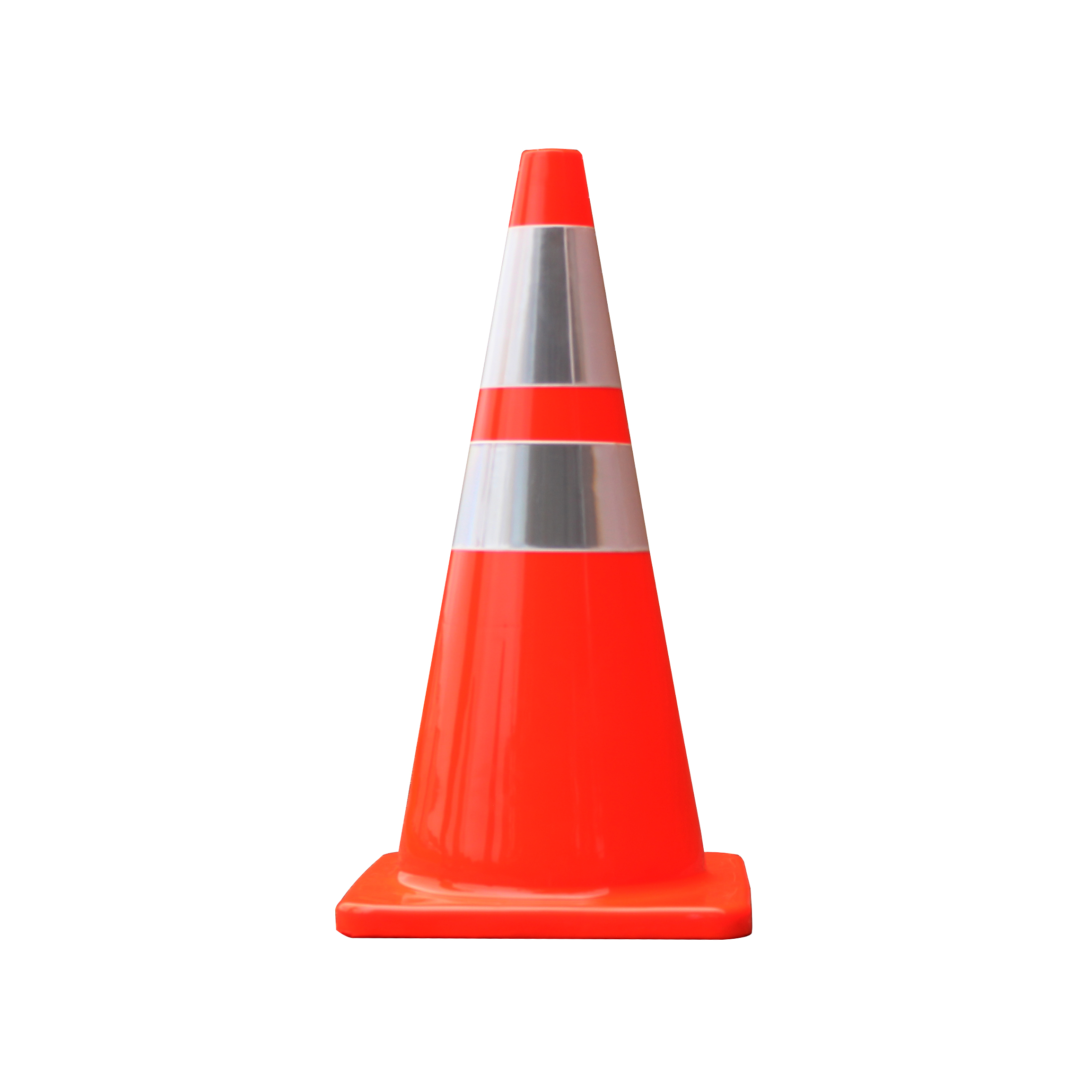 28″ Traffic Cone with Dual Reflectors