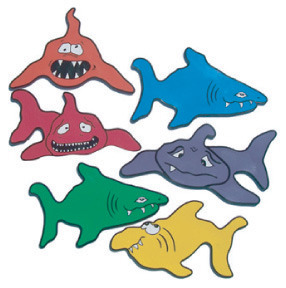 Rainbow Poly Sharks Activity Set